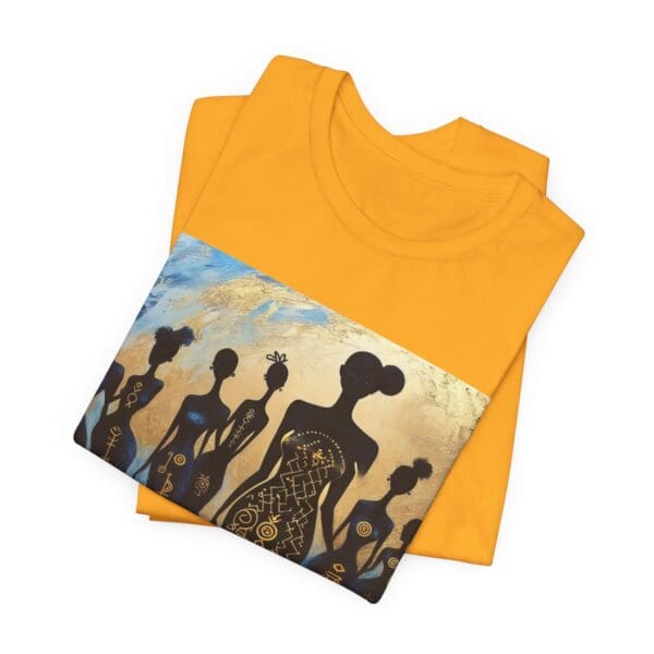 Artistic Unisex Jersey Tee - Colorful Silhouette Design - Image 45