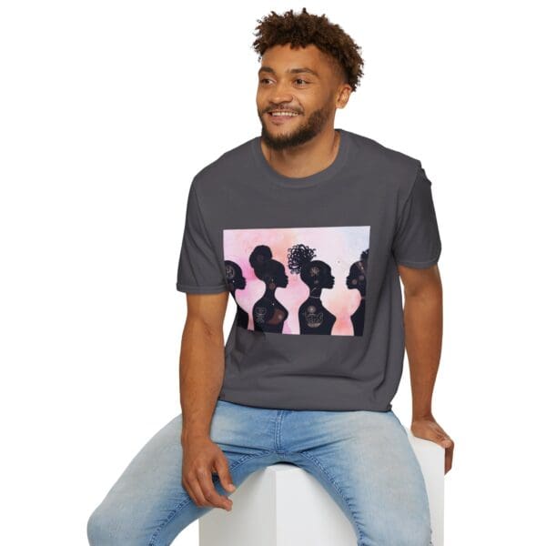 Empowerment Silhouette Unisex Softstyle T-Shirt - Image 63