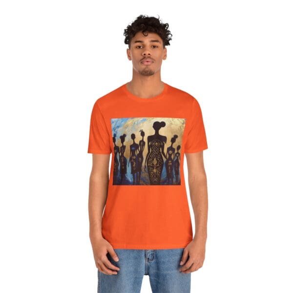Artistic Unisex Jersey Tee - Colorful Silhouette Design - Image 14