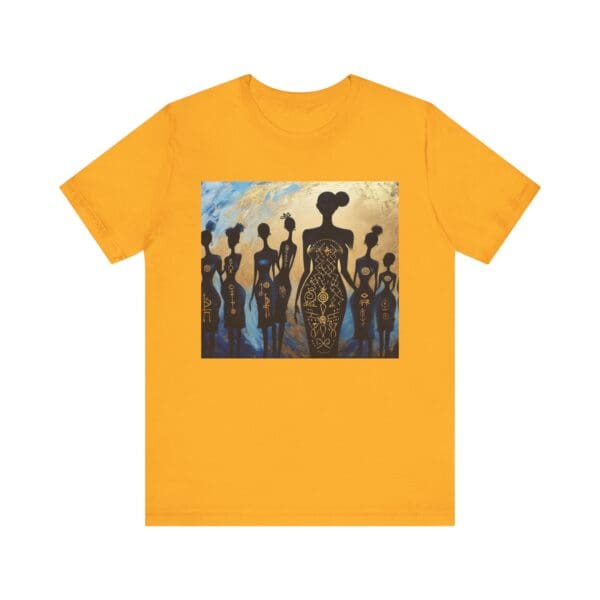 Artistic Unisex Jersey Tee - Colorful Silhouette Design - Image 41