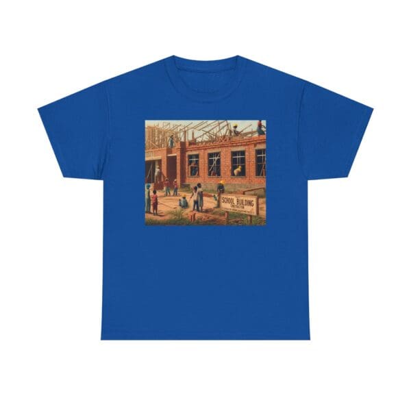 Artistic Unisex Heavy Cotton Tee - Vintage Scene Print - Image 98