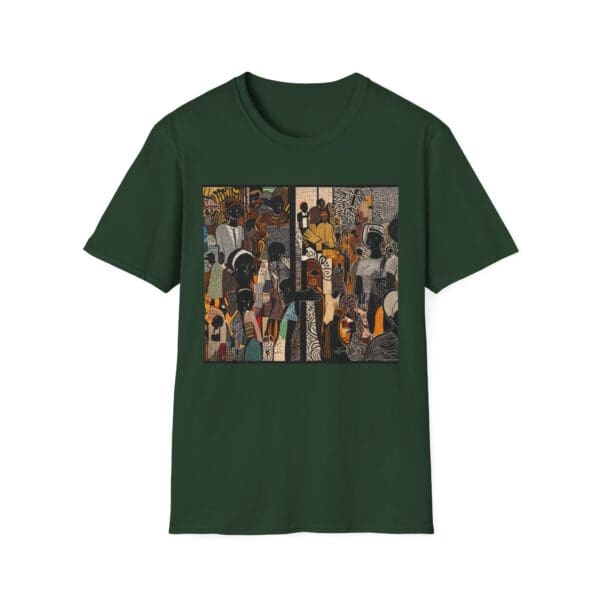 Artistic Unisex Softstyle T-Shirt - Vibrant Community Design - Image 47