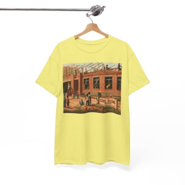 Artistic Unisex Heavy Cotton Tee - Vintage Scene Print - Image 59