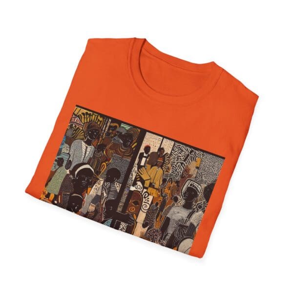 Artistic Unisex Softstyle T-Shirt - Vibrant Community Design - Image 18