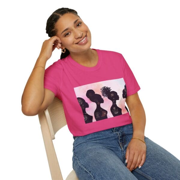 Empowerment Silhouette Unisex Softstyle T-Shirt - Image 99