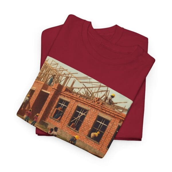 Artistic Unisex Heavy Cotton Tee - Vintage Scene Print - Image 138