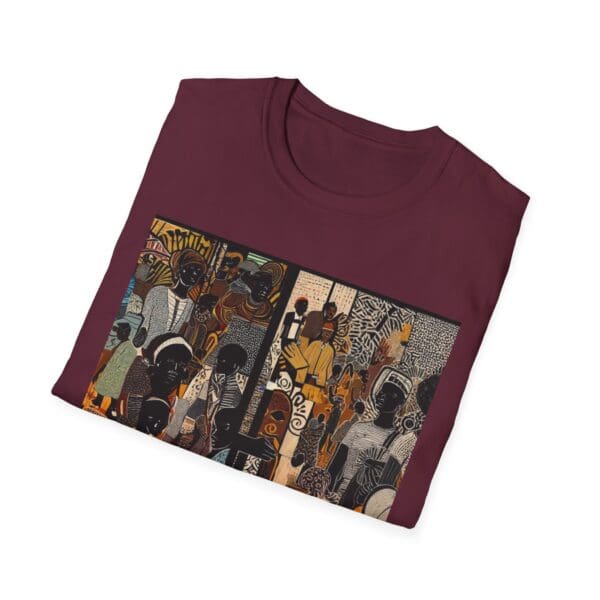 Artistic Unisex Softstyle T-Shirt - Vibrant Community Design - Image 26