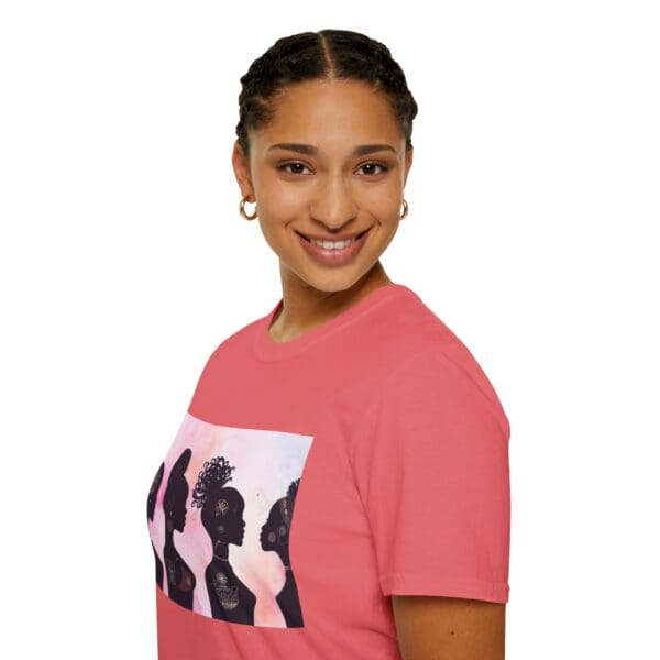 Empowerment Silhouette Unisex Softstyle T-Shirt - Image 21