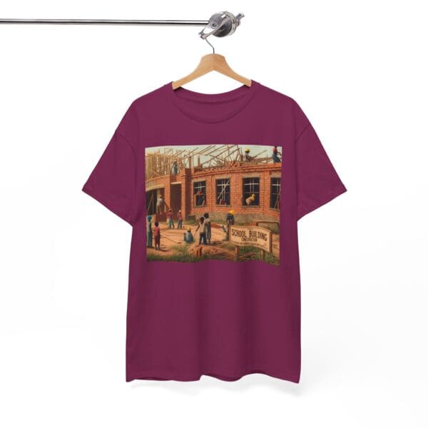 Artistic Unisex Heavy Cotton Tee - Vintage Scene Print - Image 127