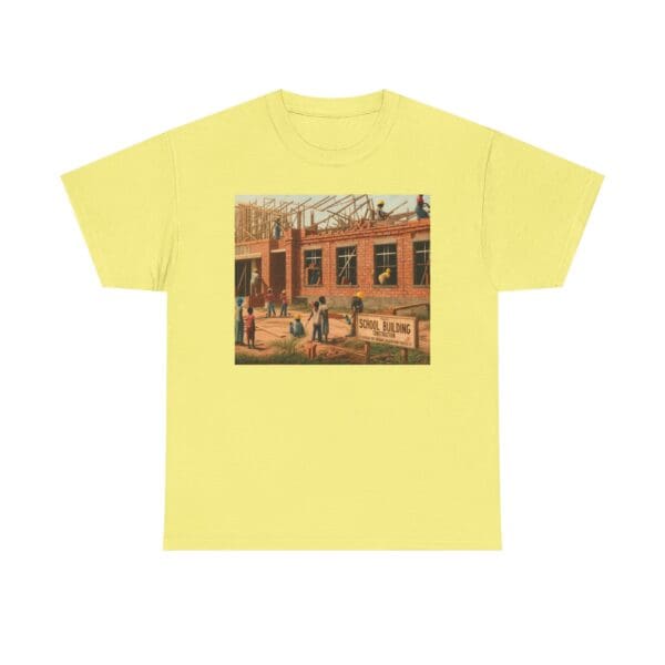 Artistic Unisex Heavy Cotton Tee - Vintage Scene Print - Image 54