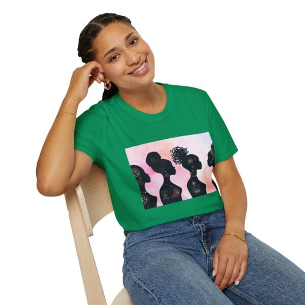 Empowerment Silhouette Unisex Softstyle T-Shirt - Image 45