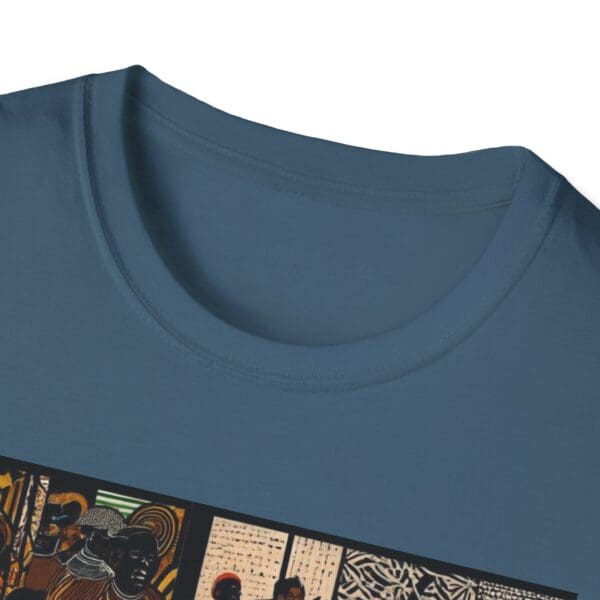 Artistic Unisex Softstyle T-Shirt - Vibrant Community Design - Image 65