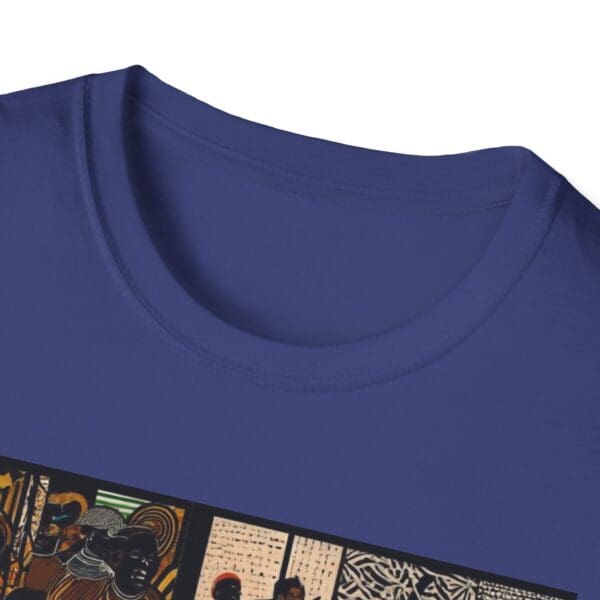 Artistic Unisex Softstyle T-Shirt - Vibrant Community Design - Image 89