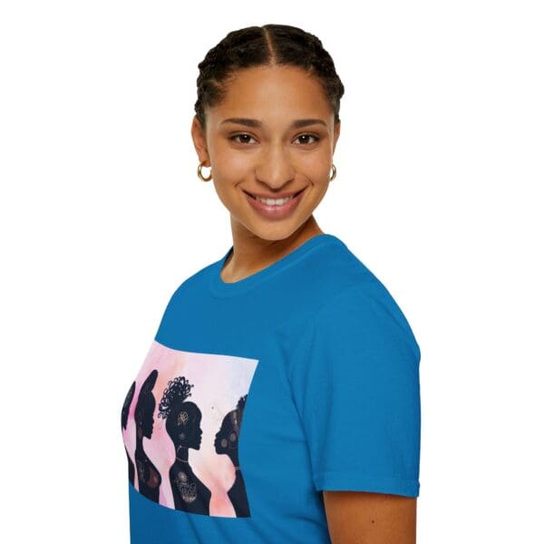 Empowerment Silhouette Unisex Softstyle T-Shirt - Image 52