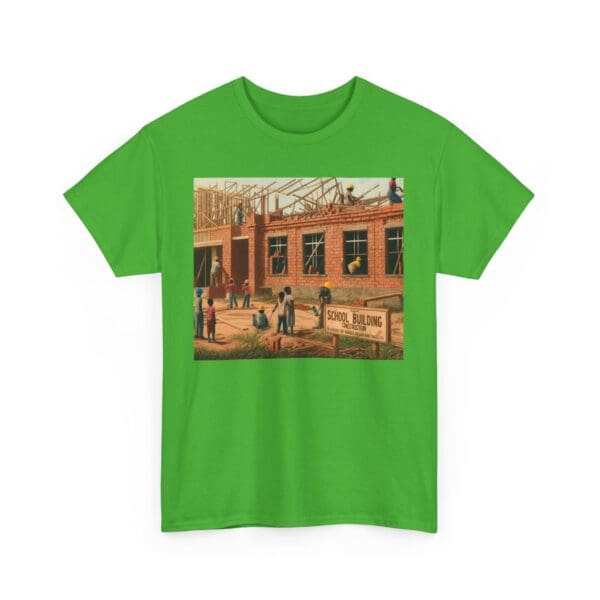 Artistic Unisex Heavy Cotton Tee - Vintage Scene Print - Image 66