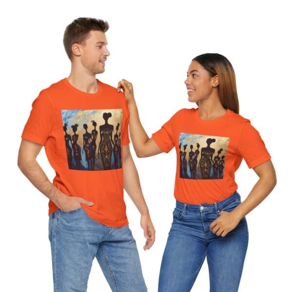 Artistic Unisex Jersey Tee - Colorful Silhouette Design - Image 16