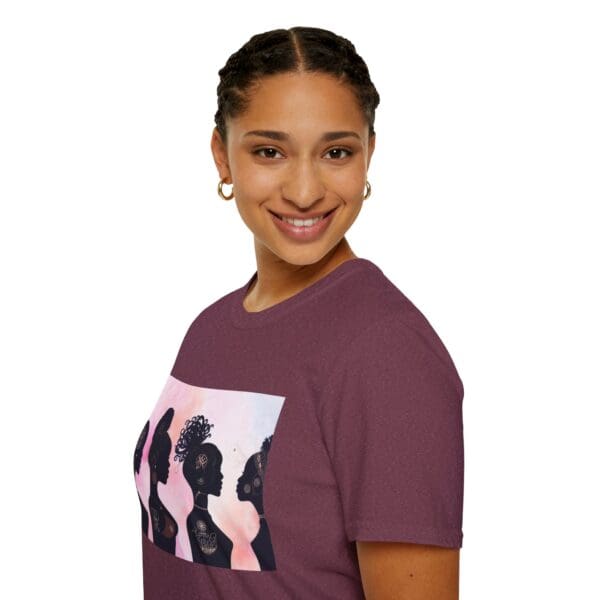 Empowerment Silhouette Unisex Softstyle T-Shirt - Image 106
