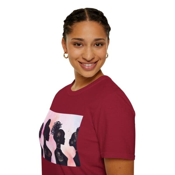 Empowerment Silhouette Unisex Softstyle T-Shirt - Image 114