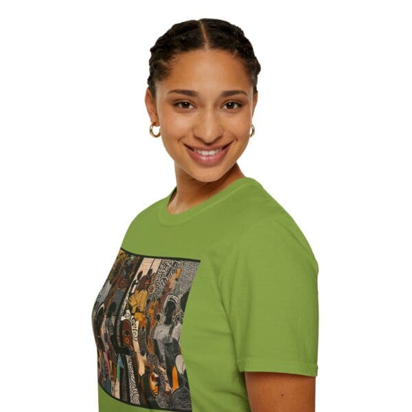 Artistic Unisex Softstyle T-Shirt - Vibrant Community Design - Image 43