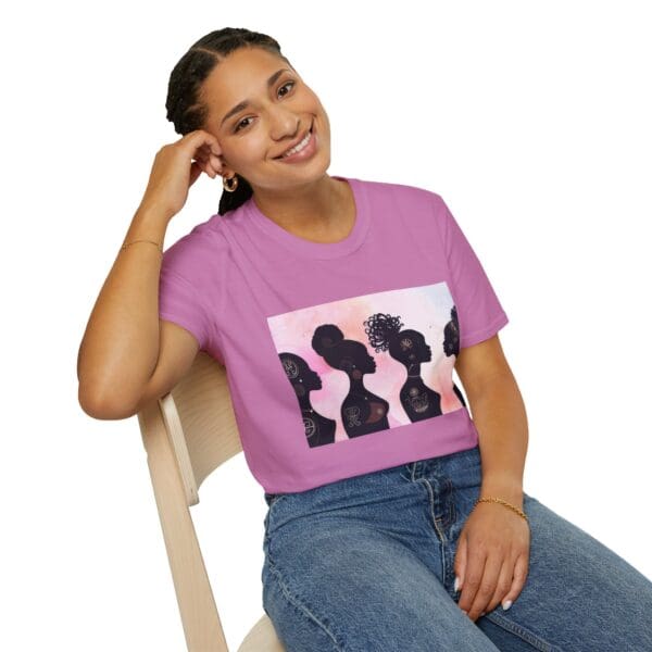 Empowerment Silhouette Unisex Softstyle T-Shirt - Image 84