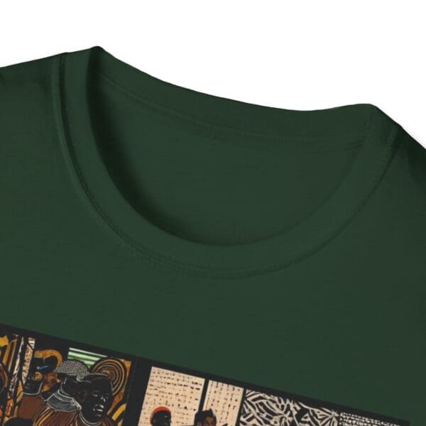 Artistic Unisex Softstyle T-Shirt - Vibrant Community Design - Image 49