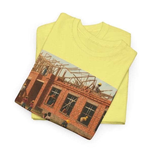 Artistic Unisex Heavy Cotton Tee - Vintage Scene Print - Image 58