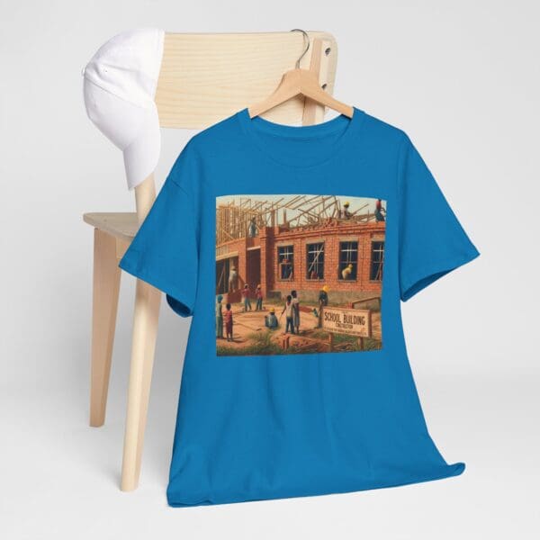 Artistic Unisex Heavy Cotton Tee - Vintage Scene Print - Image 92