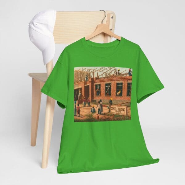 Artistic Unisex Heavy Cotton Tee - Vintage Scene Print - Image 69