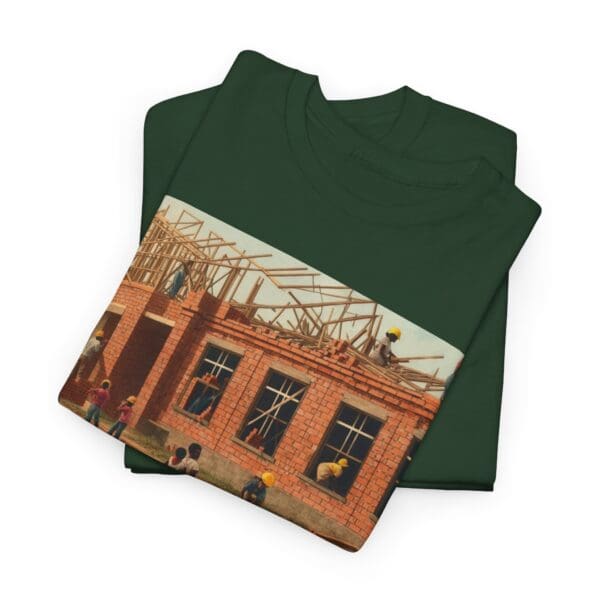 Artistic Unisex Heavy Cotton Tee - Vintage Scene Print - Image 79