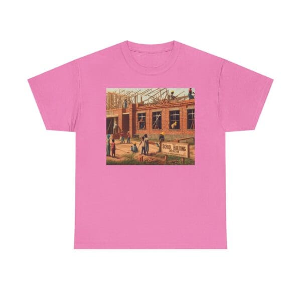 Artistic Unisex Heavy Cotton Tee - Vintage Scene Print - Image 110