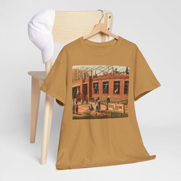 Artistic Unisex Heavy Cotton Tee - Vintage Scene Print - Image 38