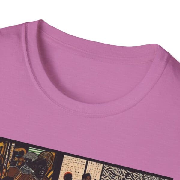 Artistic Unisex Softstyle T-Shirt - Vibrant Community Design - Image 97