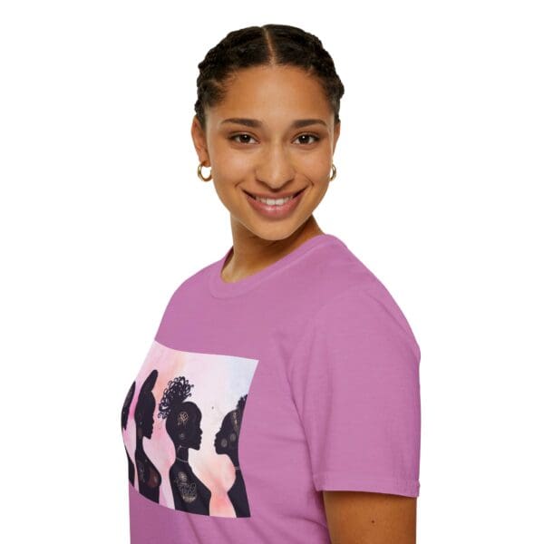 Empowerment Silhouette Unisex Softstyle T-Shirt - Image 83