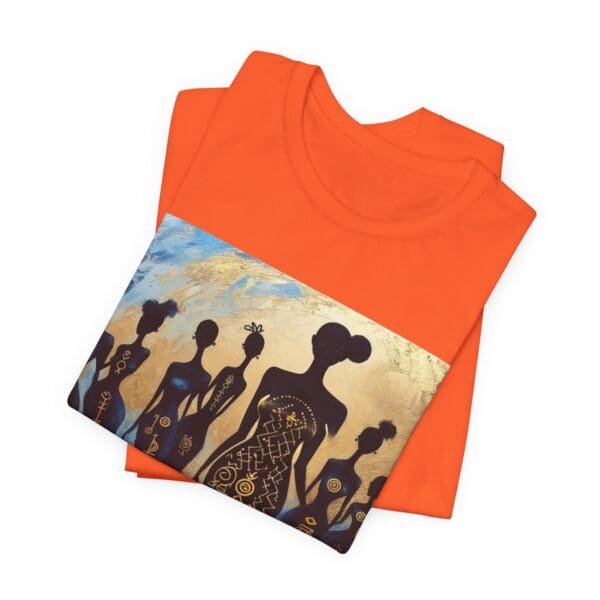 Artistic Unisex Jersey Tee - Colorful Silhouette Design - Image 13