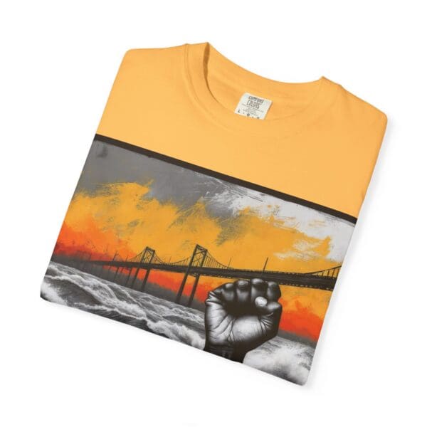 Empowerment Garment-Dyed Unisex T-Shirt - Bold Fist Design - Image 21