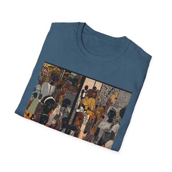 Artistic Unisex Softstyle T-Shirt - Vibrant Community Design - Image 66