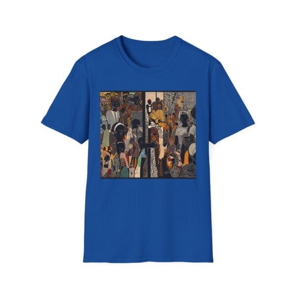 Artistic Unisex Softstyle T-Shirt - Vibrant Community Design - Image 79