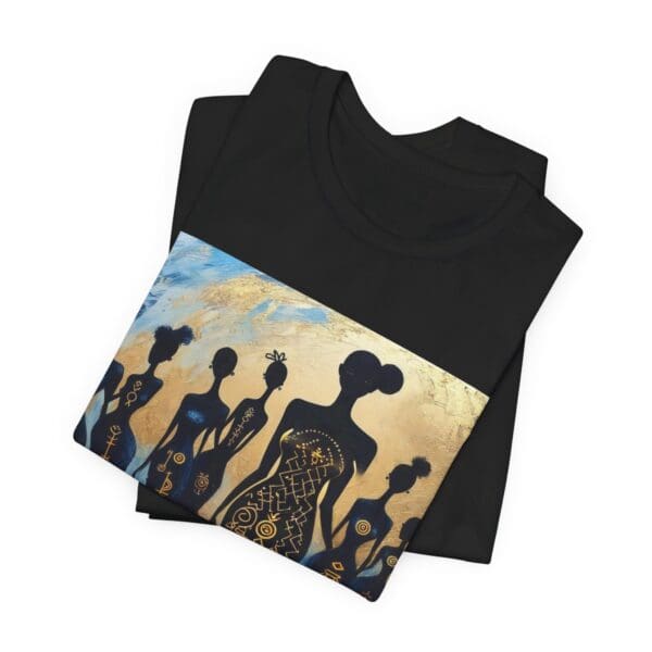 Artistic Unisex Jersey Tee - Colorful Silhouette Design - Image 23