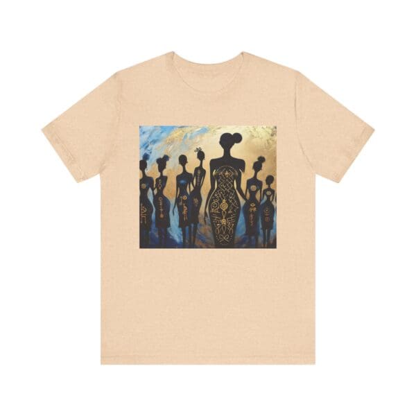 Artistic Unisex Jersey Tee - Colorful Silhouette Design - Image 29