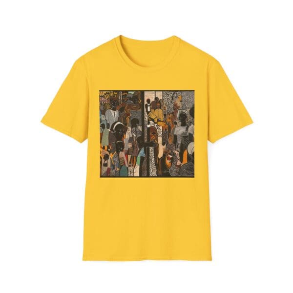 Artistic Unisex Softstyle T-Shirt - Vibrant Community Design - Image 31