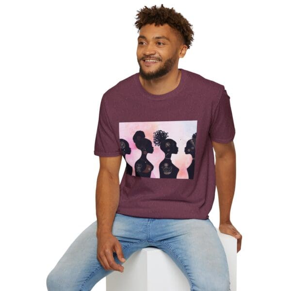 Empowerment Silhouette Unisex Softstyle T-Shirt - Image 109