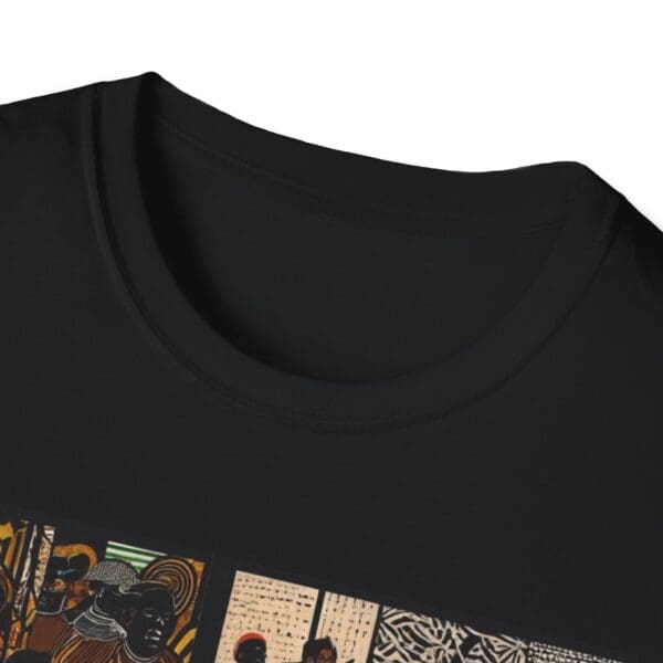 Artistic Unisex Softstyle T-Shirt - Vibrant Community Design - Image 9