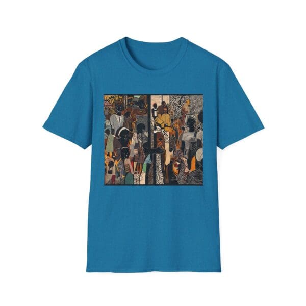 Artistic Unisex Softstyle T-Shirt - Vibrant Community Design - Image 71