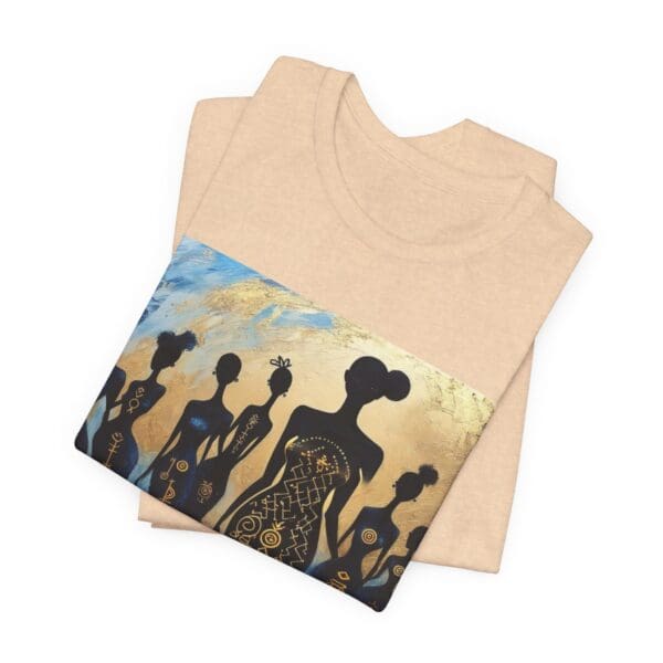 Artistic Unisex Jersey Tee - Colorful Silhouette Design - Image 33