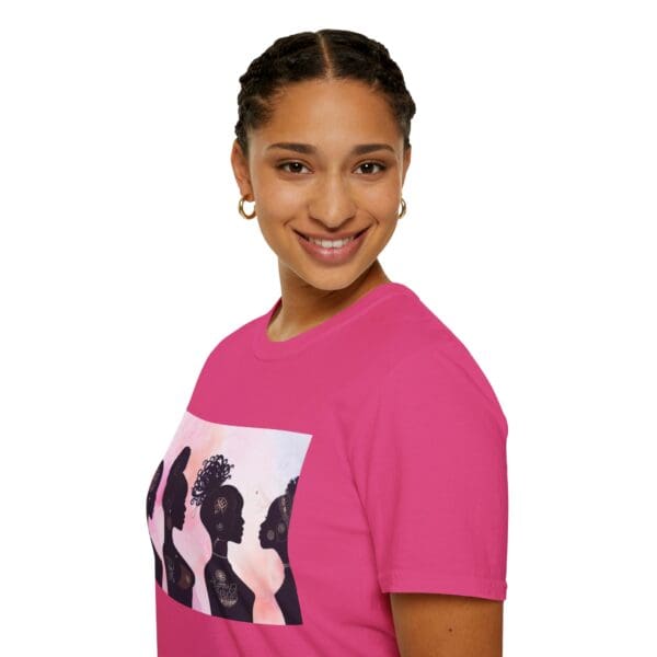 Empowerment Silhouette Unisex Softstyle T-Shirt - Image 98
