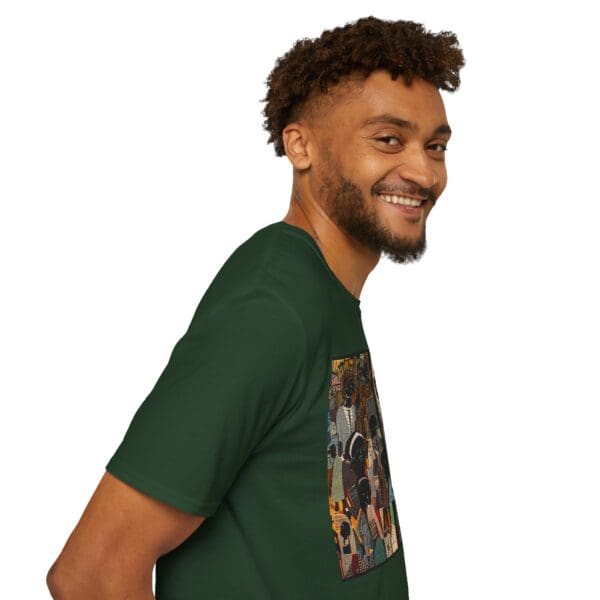 Artistic Unisex Softstyle T-Shirt - Vibrant Community Design - Image 53