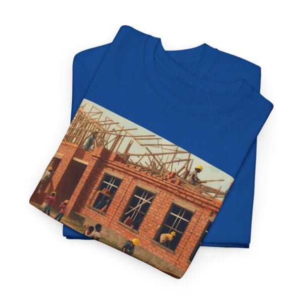 Artistic Unisex Heavy Cotton Tee - Vintage Scene Print - Image 102