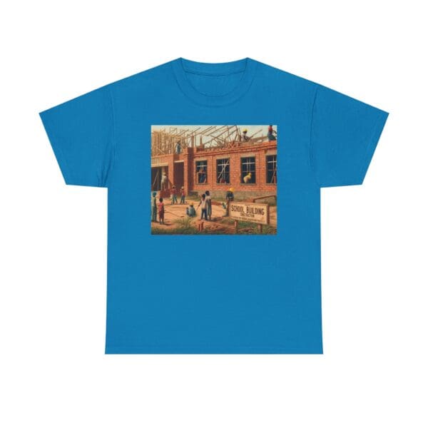 Artistic Unisex Heavy Cotton Tee - Vintage Scene Print - Image 87