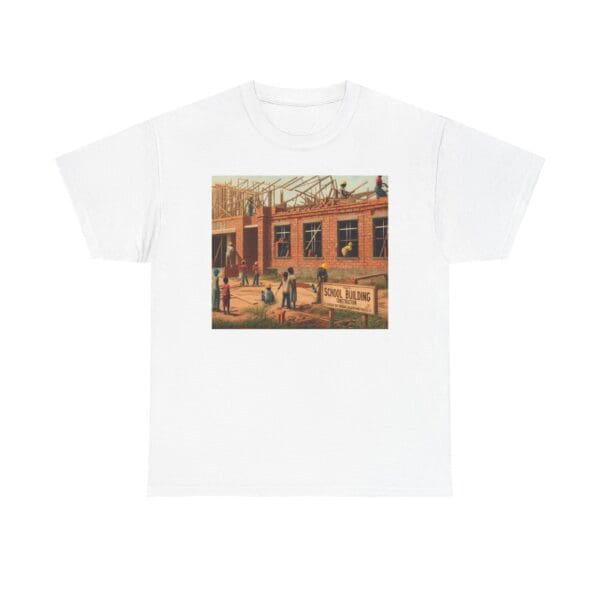 Artistic Unisex Heavy Cotton Tee - Vintage Scene Print