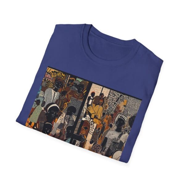 Artistic Unisex Softstyle T-Shirt - Vibrant Community Design - Image 90